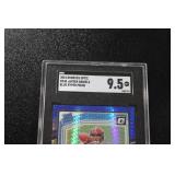 2024 Donruss Optic Blue Hyper Prizm Jayden Daniels #248 SGC 9.5 Rookie Card