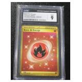 2023 Pokemon Obsidian Flames Gold Basic Fire Energy #230/197 CGC 9