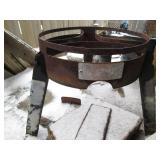 Metal turkey fryer frame base with ...