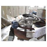 Metal turkey fryer frame base with ...