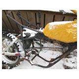 Metal dirt bike frame with shocks, ...