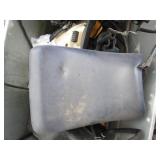 Large tote containing misc motorcyc...