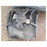 Large tote containing misc motorcyc...