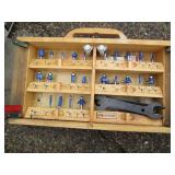 Ryobi wood framed router bit case w...