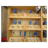 Ryobi wood framed router bit case w...