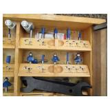 Ryobi wood framed router bit case w...
