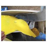 Large tote containing misc motorcyc...