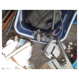 Tote of misc motorcycle parts...