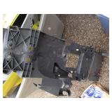 Tote of misc motorcycle parts...