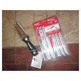 Husky garden tool and Milwaukee saw...