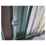 King size metal headboard and footb...