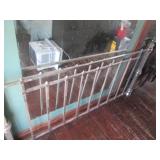 King size metal headboard and footb...