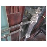 King size metal headboard and footb...