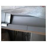 Sturdy metal trim...