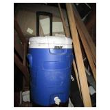 Cooler on wheels with handle...