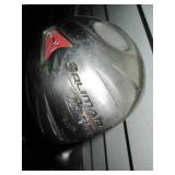 Set of golf clubs in a case...