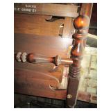 2 Vintage solid wood bed frames...