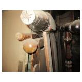 2 Vintage solid wood bed frames...