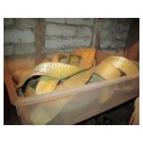 Heavy rachet strap and speaker wire...