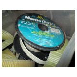 Heavy rachet strap and speaker wire...