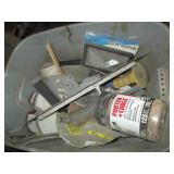 Large tote with empty tool cases an...