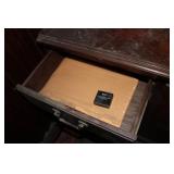 Large wood lockable 6-drawer 2-bifo...