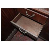Large wood lockable 6-drawer 2-bifo...