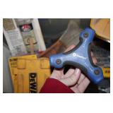 Ziploc storage tote with Dewalt tou...