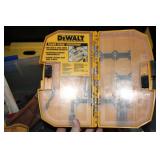 Ziploc storage tote with Dewalt tou...