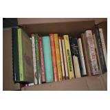 Box of assorted cookbooks...
