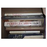 Box of assorted cookbooks...