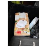 Large tote of heavy duty bakeware a...