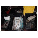 4-heavy duty covered totes containi...