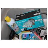 Large tote containing misc home imp...