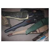 Variety of soft sided rifle cases a...