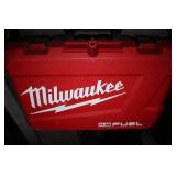 Stack of empty Milwaukee, Hitachi, ...