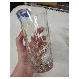 Crystal Cut Highball Glasses - Piece Diamond-Cut Clear Glassware Set