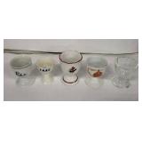 Egg Cups - Vintage Souvenir Set (Lot of 5) - Disney & City Prints