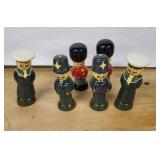 Wooden Soldiers - Hand-Painted 6-Piece (Lot of 6)