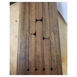 Vintage Wooden Box Percussion Instrument with Two Mallets