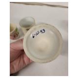 Vintage Egg Cups - Assorted Ceramic Set of 6 with Church Crest & Portuguese Motifs