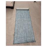 COCOPLOCEUS Decorative Rug Runner & Cushions Set - Blue/Beige Textiles