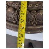 Antique Ceiling Medallion Floral Ring - 24 in Diameter