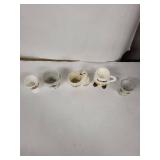 Vintage Ceramic Egg Cups Set of 5 - Assorted Styles