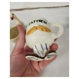 Vintage Ceramic Egg Cups Set of 5 - Assorted Styles