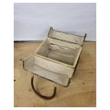 Rosenfeld Travel Jewelry Case - Made in Italy, Snakeskin Brown, Gold Hardware