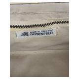 Rosenfeld Travel Jewelry Case - Made in Italy, Snakeskin Brown, Gold Hardware