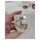 Vintage Travel Egg Cups - Mazatlan, New Ulm & Ginger Designs (Lot of 5)