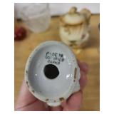 Vintage Porcelain Figurines, Glass Bowl & Occupied Japan Jar (Lot of 5)