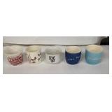 Johnson Bros Vintage Egg Cups - Set of 5, Made in England